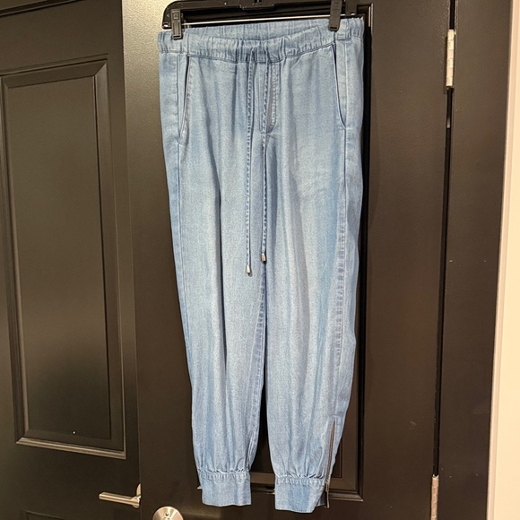 Splendid Blue Denim Joggers - Picture 1 of 6